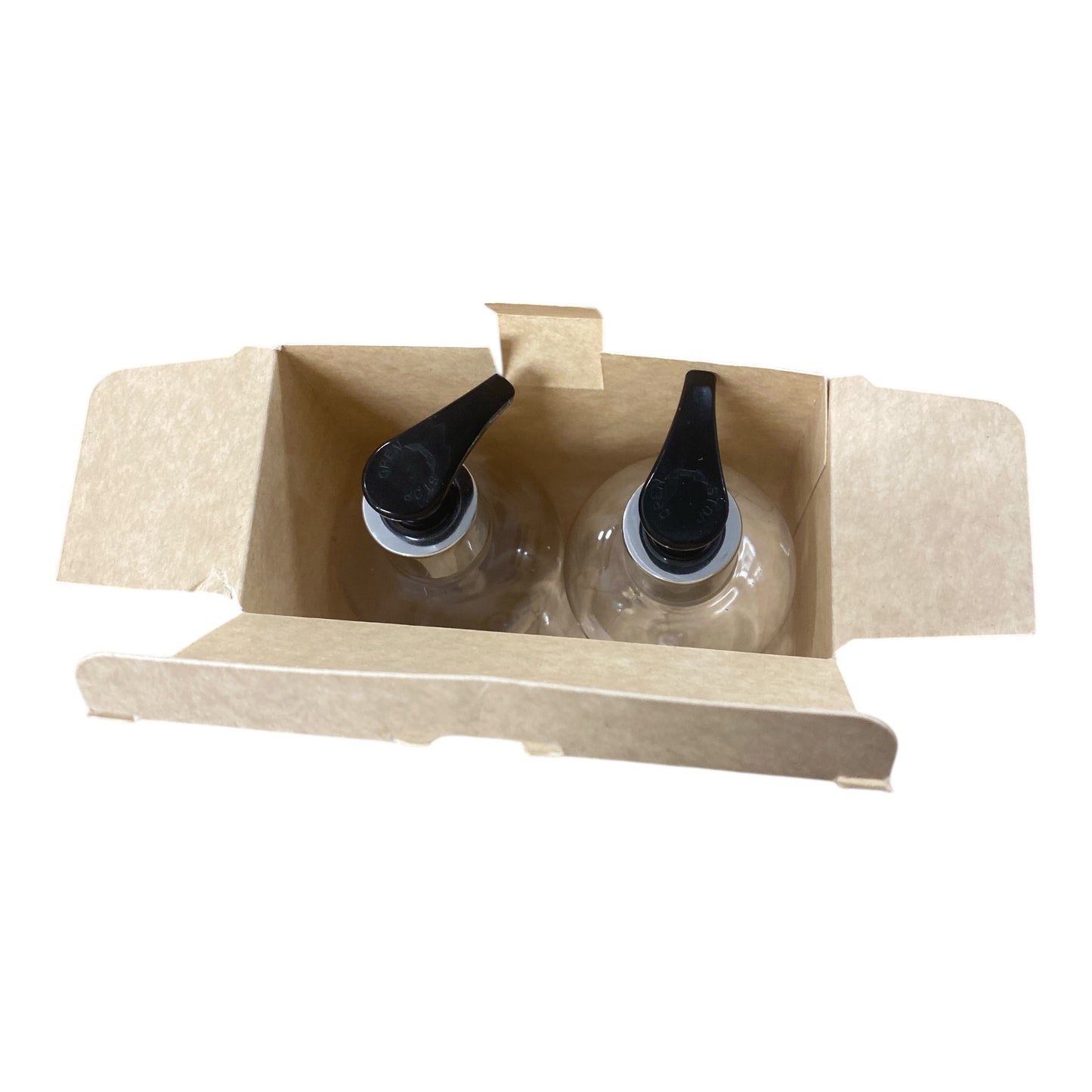 HAND WASH/HAND LOTION BOX - Eco Natural KRAFT FOR 300ml BOSTON BOTTLES (Pack of 10)