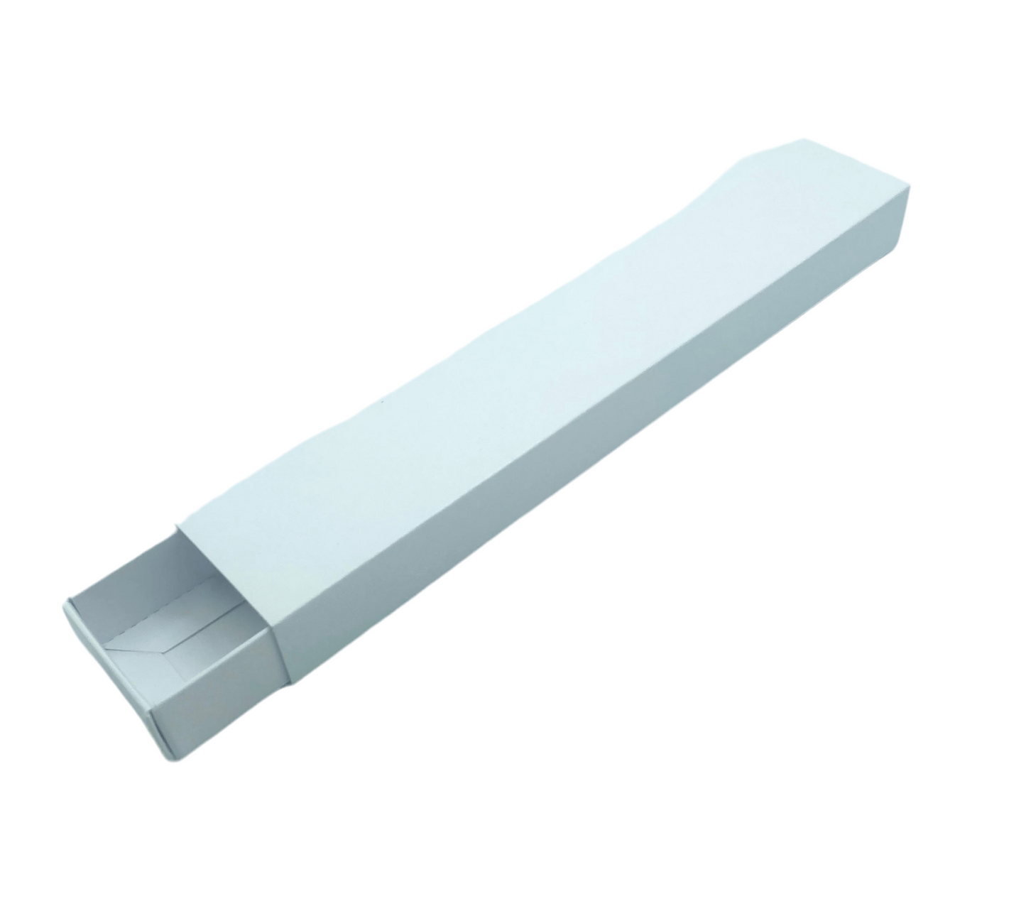 TEALIGHT CANDLE BOX WITH SLEEVE for 6 Tealights Long - WHITE (Pack of 10)