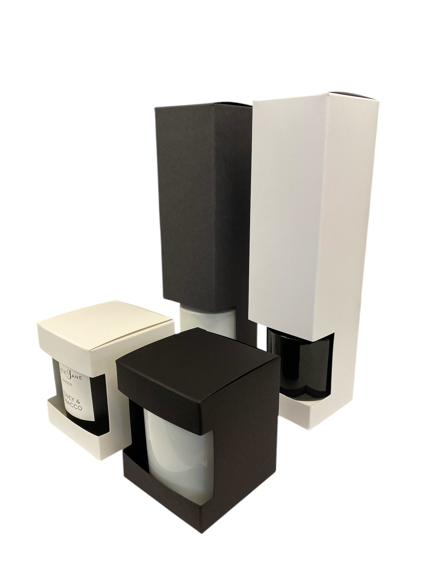 100ml DIFFUSER BOX tall - WHITE with large window (Pack of 10)