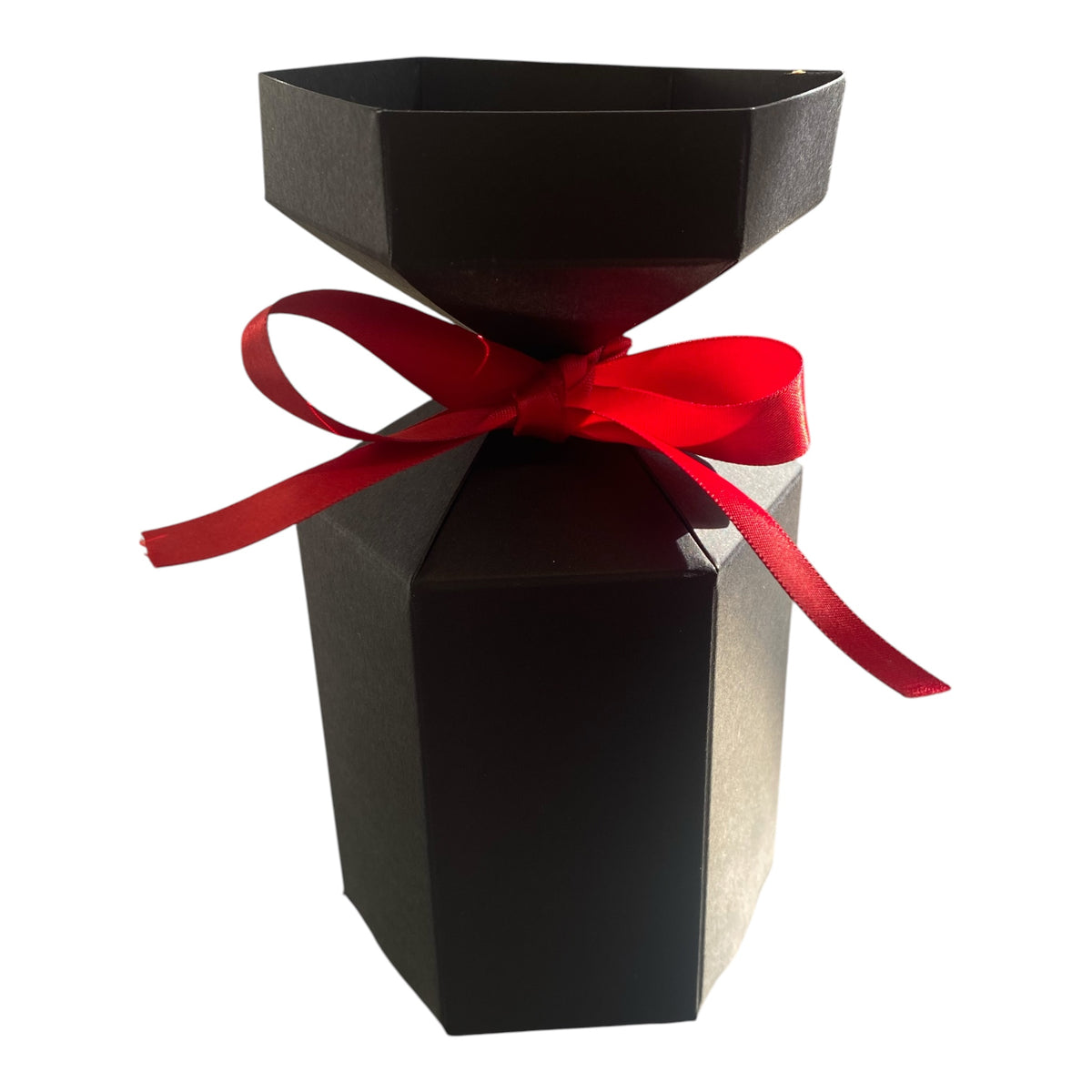 30CL CANDLE BOX - BLACK CHRISTMAS CRACKER DESIGN (PACK OF 10)
