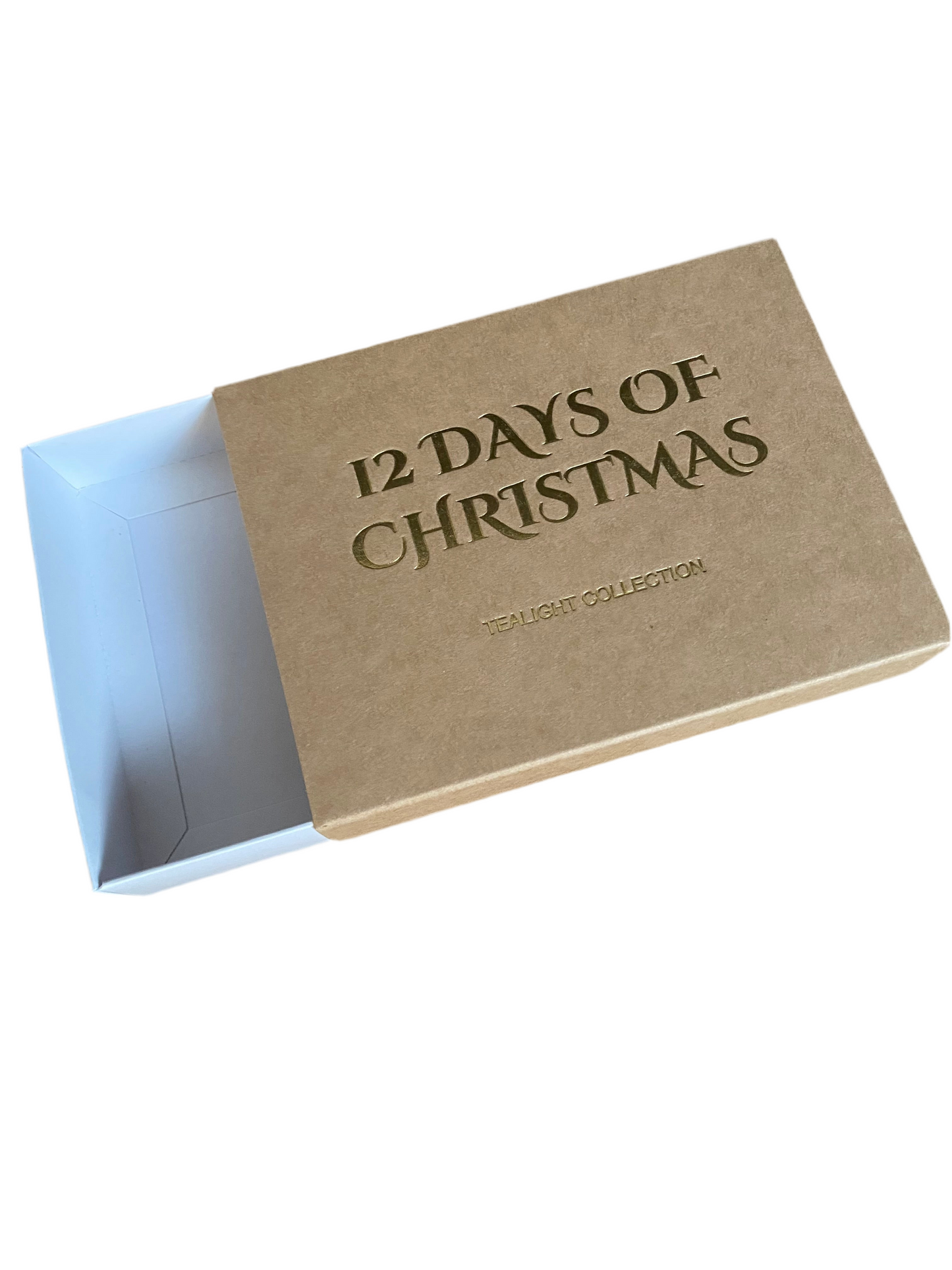 BUILD YOUR 12 TEALIGHT BOX -12 Days of Christmas ( Pack of 10)