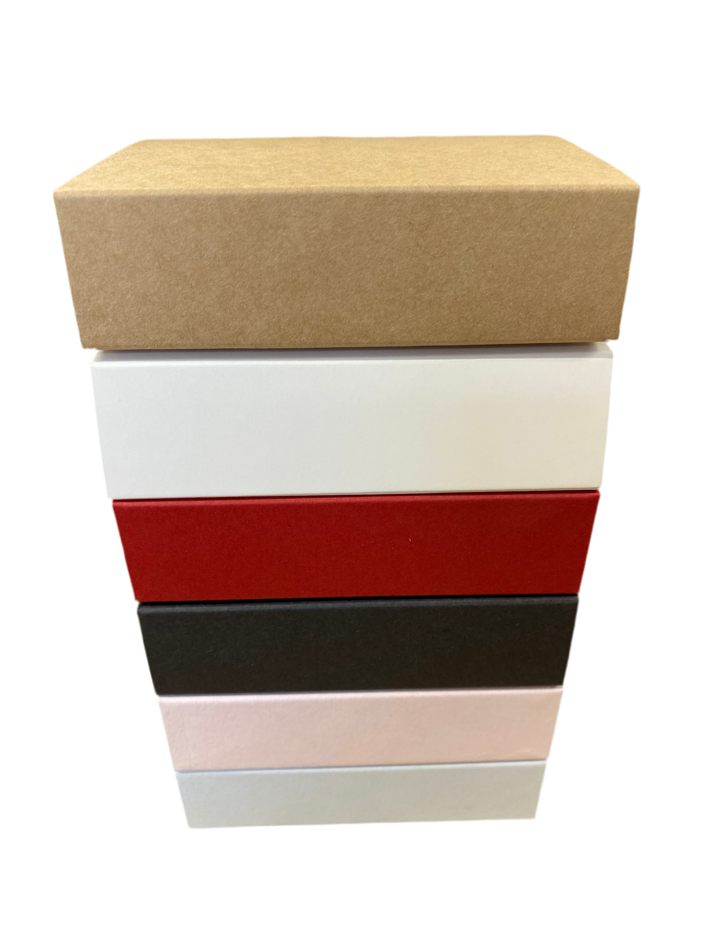 WAX MELT BOX WITH SLEEVE for 6 Melts - WHITE BASE/PASTEL PINK SLEEVE (Pack of 10)