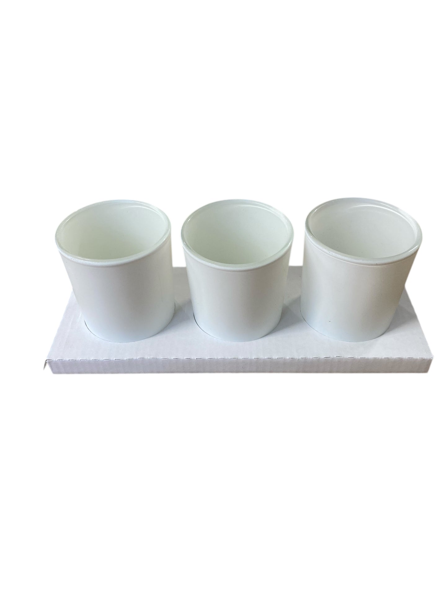 3 x 9cl Votive GIFT CANDLE BOX - Eco Natural KRAFT (Pack of 10)