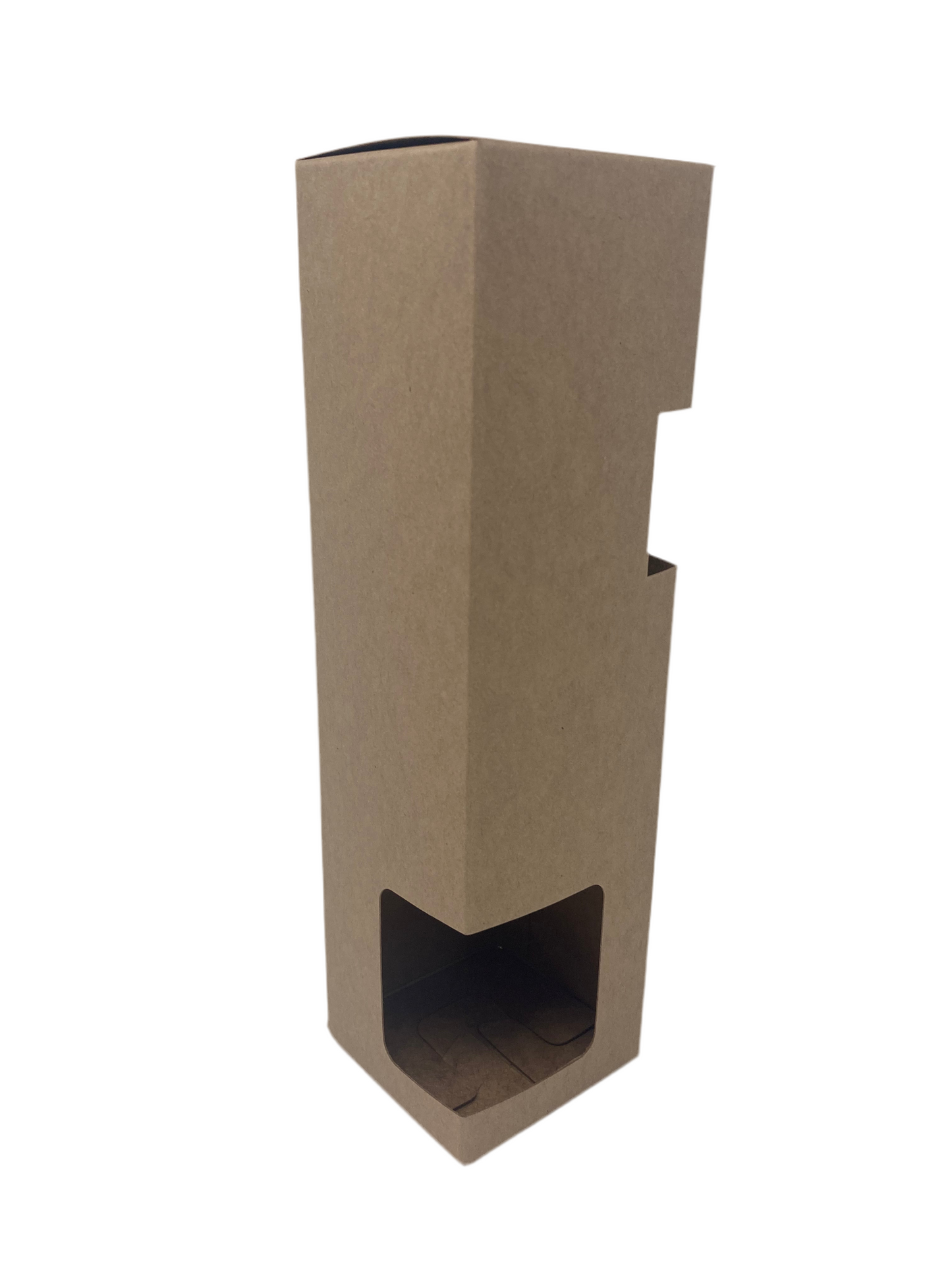 100ml DIFFUSER BOX tall - KRAFT with corner window (Pack of 10)