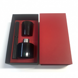 100ml DIFFUSER/9cl VOTIVE CANDLE GIFT BOX - RED/BLACK with RED insert (Pack of 10)