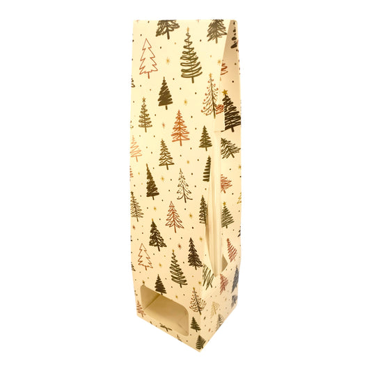 100ML DIFFUSER BOX TAPERED with Window FESTIVE TREE DESIGN 2- WHITE (Pack of 10)