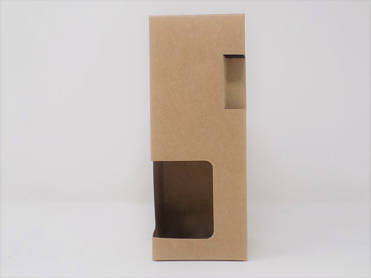 100ml DIFFUSER BOX short  - KRAFT with corner window (Pack of 10)