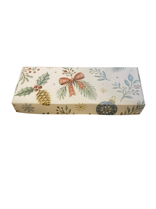 WAX MELT PIP BOX WITH INSERT for 10 Melts - FESTIVE BOWS and BAUBLES Pack of 10)