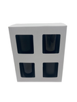 VOTIVE CANDLE BOX - WHITE FOR 4 X 9CL CANDLES (Pack of 10)