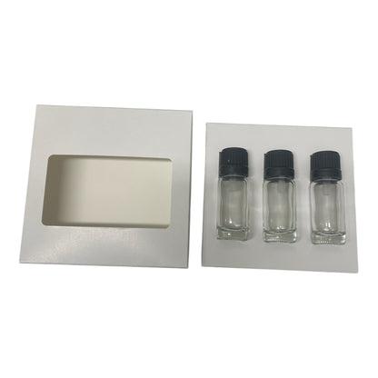 10ml DROPPER BOTTLE TRIO BOX  - WHITE (Pack of 10)