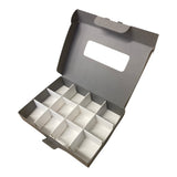 PIP BOX with window for 12 WAX MELTS  - GREY (Pack of 10)