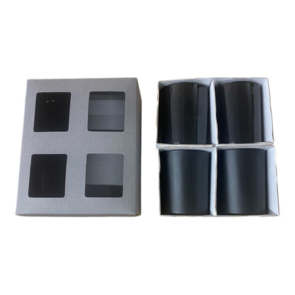 VOTIVE CANDLE BOX -  GREY FOR 4 X 9CL CANDLES (Pack of 10)