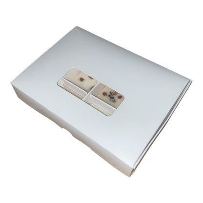PIP BOX with window for 12 WAX MELTS - WHITE (Pack of 10)
