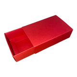 TEALIGHT CANDLE BOX WITH SLEEVE for 6 Tealights - RED Sleeve with RED Base (Pack of 10)