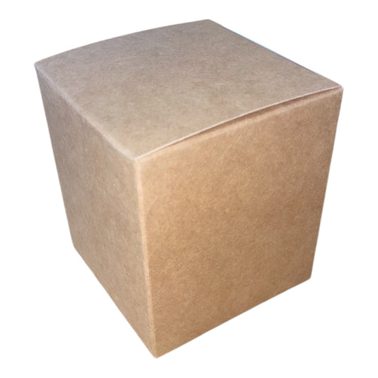 30CL CANDLE BOX - Eco KRAFT WITH REAR TUCK LID white inside (Pack of 10)