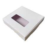 TEALIGHT CANDLE PIP BOX with window for 9 Tealights - PASTEL PINK (Pack of 10)