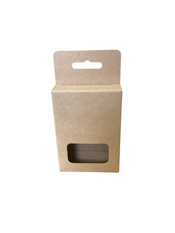 WAX MELT BOX FOR  Snap Bar with Window - KRAFT