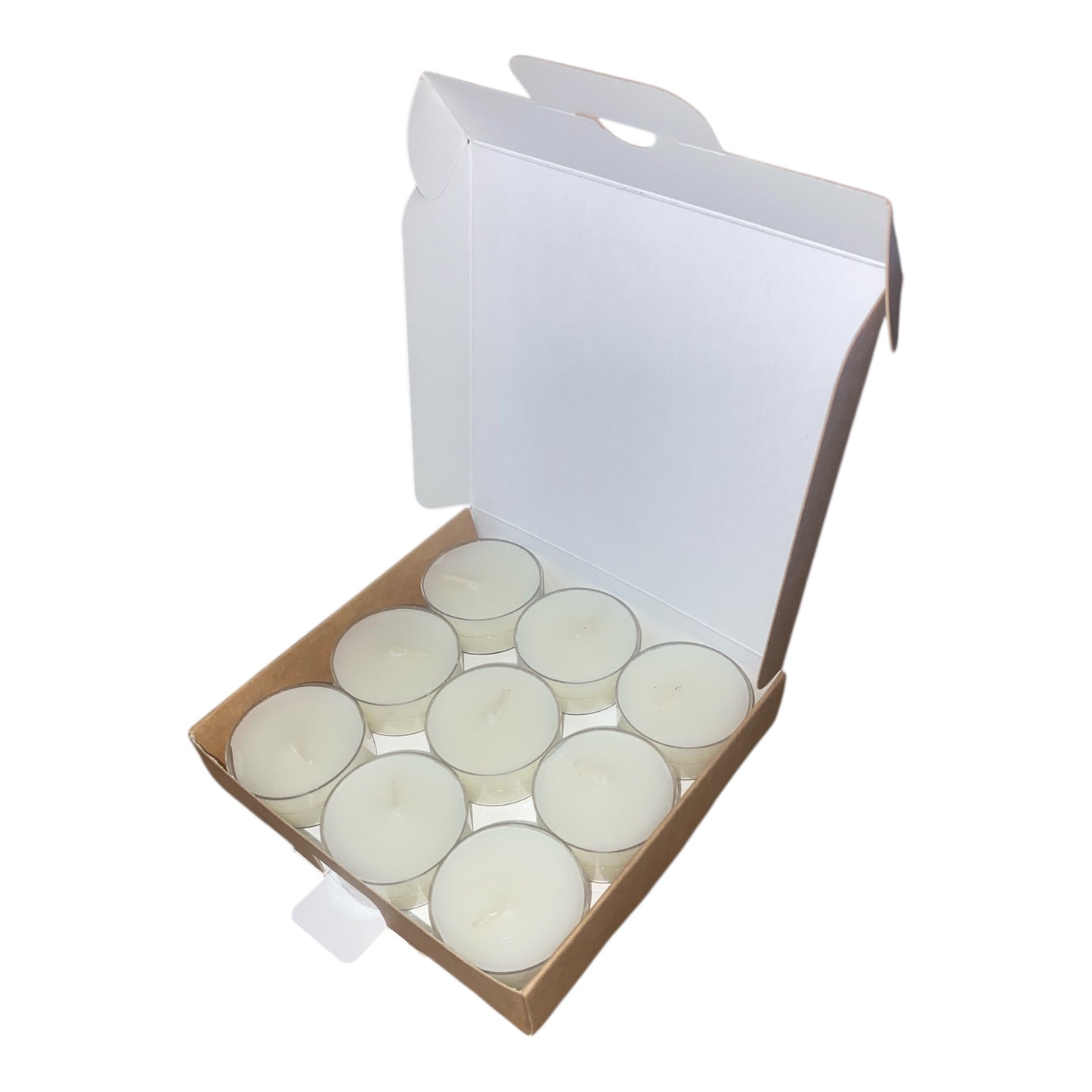 TEALIGHT CANDLE PIP BOX for 9 Tealights - Eco Kraft (Pack of 10)
