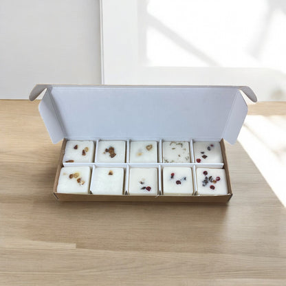 WAX MELT PIP BOX WITH INSERT for 10 Melts - eco kraft (Pack of 10)