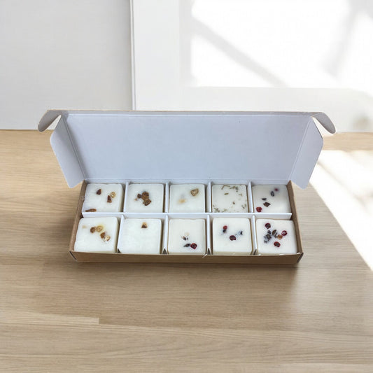 WAX MELT PIP BOX WITH INSERT for 10 Melts - eco kraft (Pack of 10)