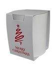 20CL CANDLE Wrap with lock  base- WHITE MERRY CHRISTMAS COLLECTION (Pack of 10)