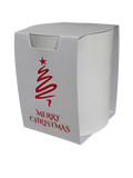 20CL CANDLE Wrap with lock  base- WHITE MERRY CHRISTMAS COLLECTION (Pack of 10)