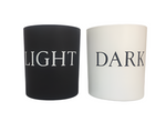 30cl Candle Glass GLOSS WHITE - Screen Printed (Glass included)