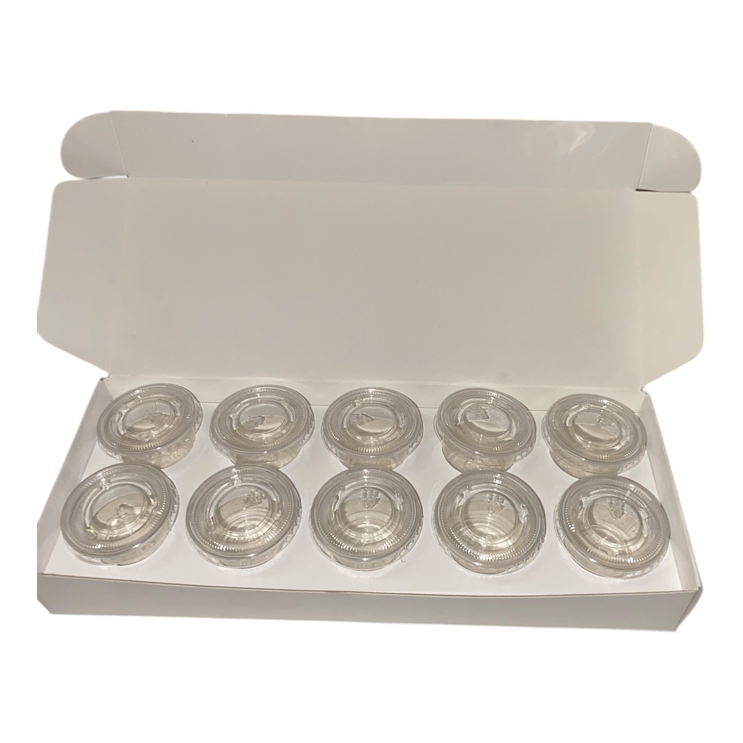 PIP BOX WITH INSERT for 10  Deli Pots - WHITE (Pack of 10)