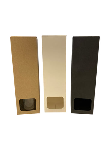 50ml DIFFUSER BOX WITH WINDOW - BLACK (Pack of 10)