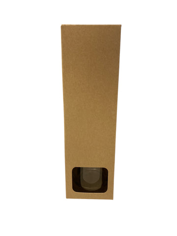 50ml DIFFUSER BOX WITH WINDOW - KRAFT (Pack of 10)