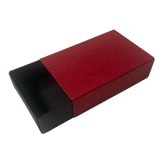 BOX WITH SLEEVE - RED Sleeve with BLACK Base (Pack of 10)