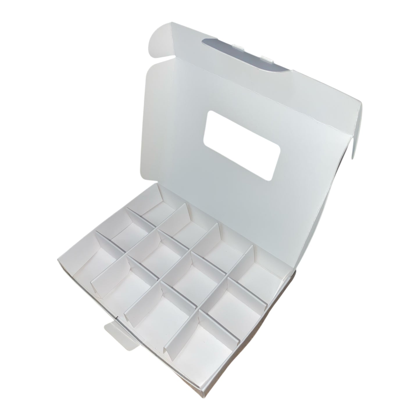PIP BOX with window for 12 WAX MELTS - WHITE (Pack of 10)