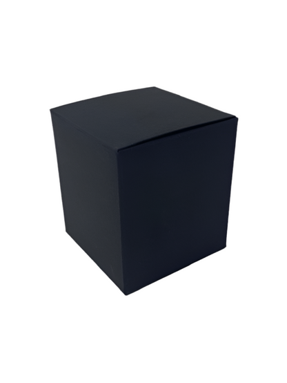 30CL CANDLE BOX - BLACK with WHITE e flute insert. (Pack of 10)