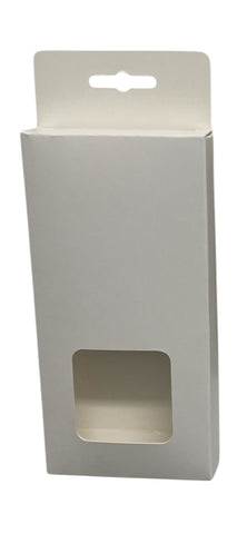 WAX MELT BOX FOR  Large Snap Bar with Window - WHITE