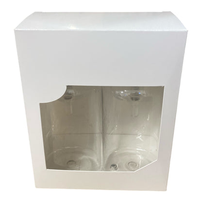 HAND WASH/HAND LOTION BOX - WHITE FOR 300ml BOSTON BOTTLES (Pack of 10)