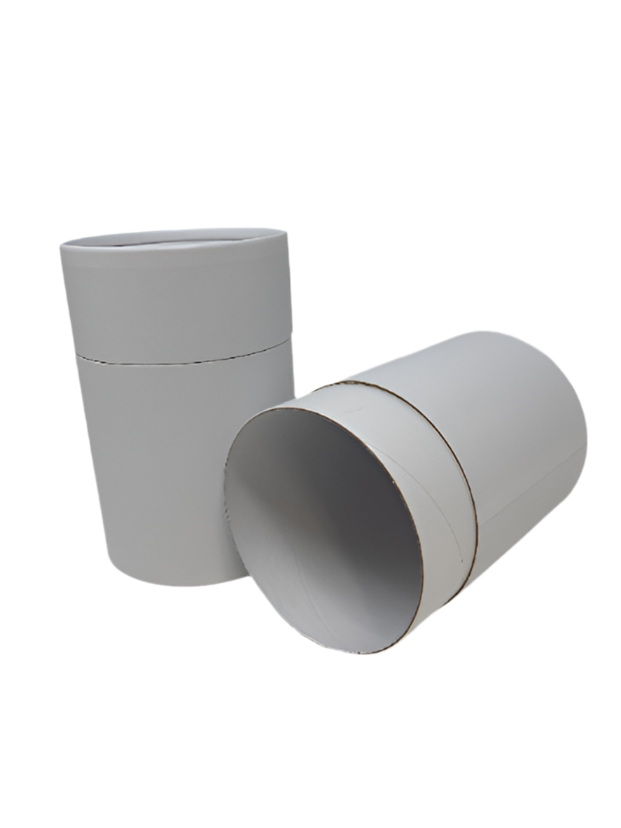 TUBE 83mm x 83mm x 112mm internal - WHITE (Box of 50). 30cl candle