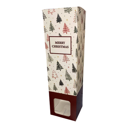 100ml DIFFUSER BOX tall  - MERRY CHRISTMAS FESTIVE DESIGN  with window (Pack of 10)