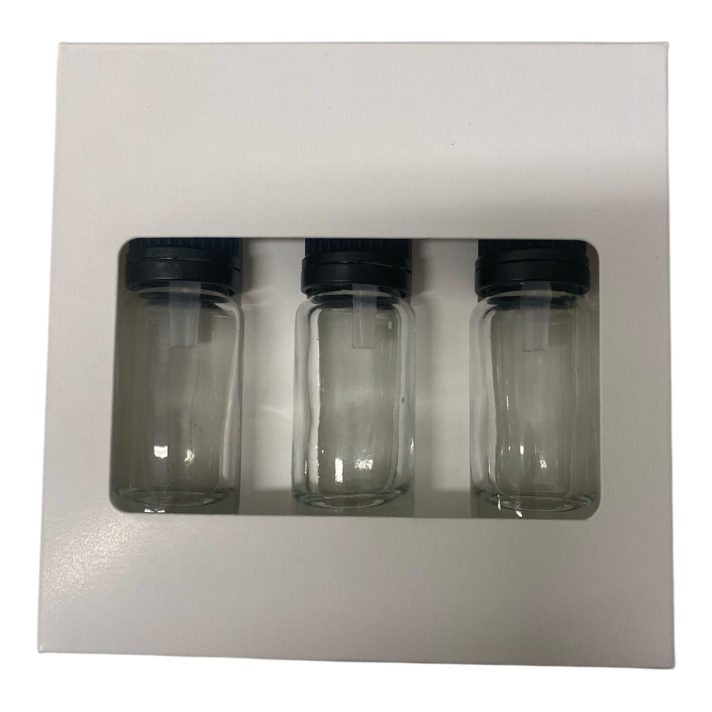 10ml DROPPER BOTTLE TRIO BOX  - WHITE (Pack of 10)