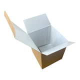 30CL CANDLE BOX - Eco KRAFT WITH REAR TUCK LID white inside (Pack of 10)