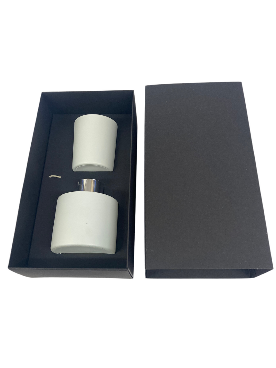 100ml DIFFUSER/9cl VOTIVE CANDLE GIFT BOX - BLACK/BLACK with black ins ...
