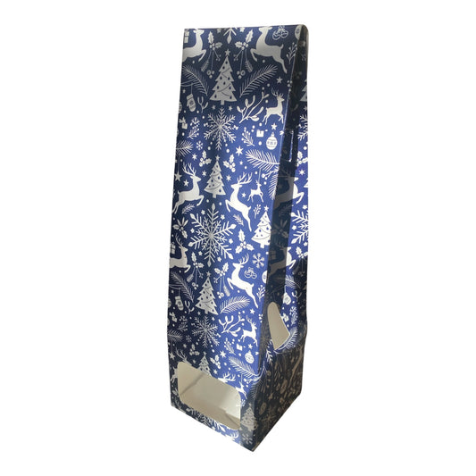 100ML DIFFUSER BOX TAPERED with Window FESTIVE DESIGN BLUE (Pack of 10)