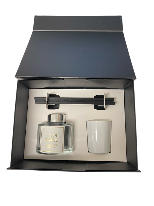165ml DIFFUSER/9cl CANDLE GIFT BOX INSERT- WHITE (Pack of 10)
