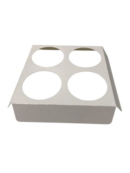 4 x 9cl CANDLE GIFT BOX INSERT- WHITE (Pack of 10)