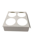 4 x 9cl CANDLE GIFT BOX INSERT- WHITE (Pack of 10)