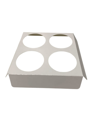 4 x 9cl CANDLE GIFT BOX INSERT- WHITE (Pack of 10)