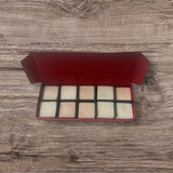 WAX MELT PIP BOX WITH INSERT for 10 Melts - RED with BLACK insert (Pack of 10) LIMITED EDITION
