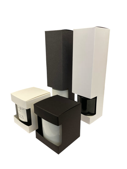 30CL CANDLE BOX - WHITE WITH LARGE WINDOW (Pack of 10)