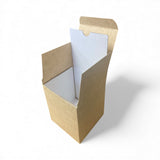 30CL CANDLE BOX  with envelope base- Eco Natural Kraft and white eflute insert(Pack of 10)