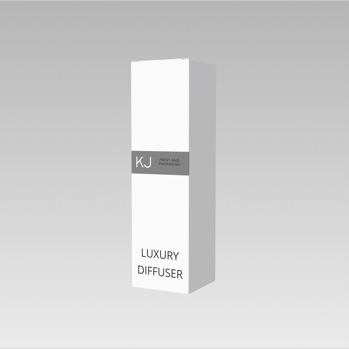 Digitally Printed 100ml DIFFUSER BOX tall  - WHITE (Pack of 20)