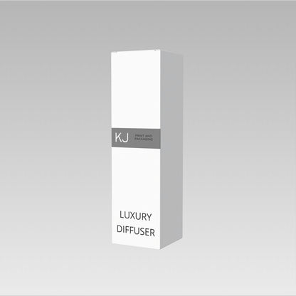 Digitally Printed 100ml DIFFUSER BOX tall  - WHITE (Pack of 20)
